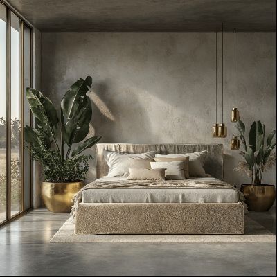  Pat tapitat somiera rabatabila 140 x 200 cm taupe crem Monza