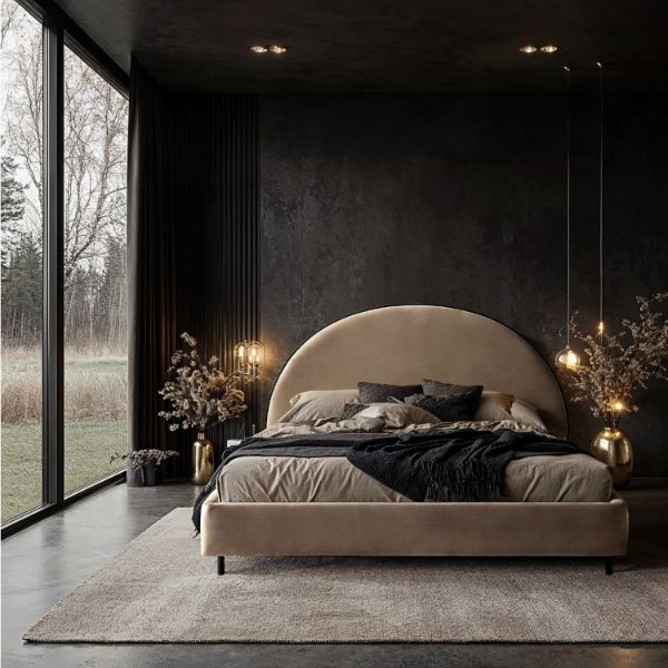 pat tapitat cu somiera rabatabila