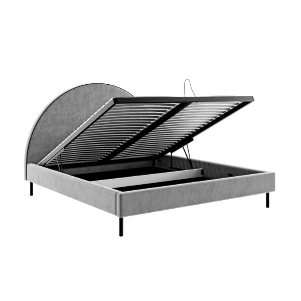 pat tapitat cu somiera rabatabila