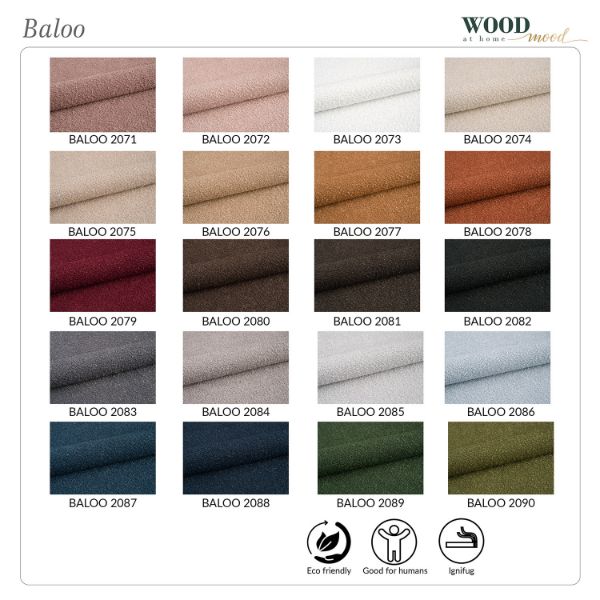 Scaun lemn tapitat bej deschis/natur Moon Plus