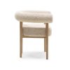 Scaun lemn tapitat bej deschis/natur Moon Plus