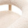 Scaun lemn tapitat bej deschis/natur Moon Plus