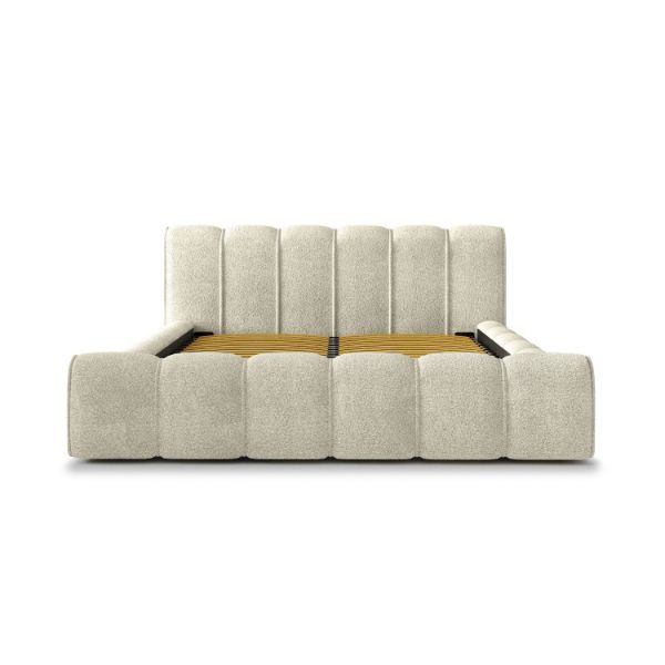 Pat tapitat somiera rabatabila 200 x 200 cm crem Adell