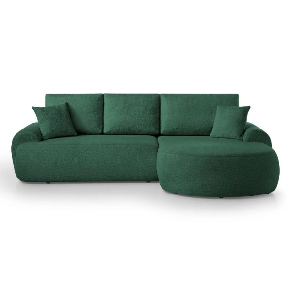 Coltar fix dreapta L verde Teddy