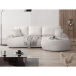 Coltar fix dreapta L crem Teddy