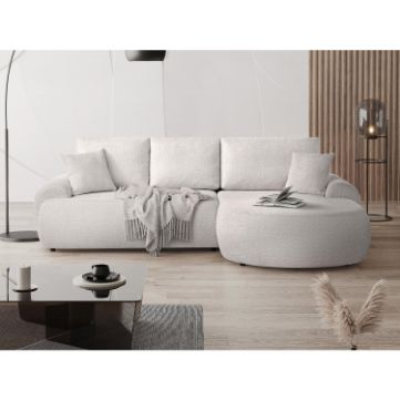 Coltar fix dreapta L crem Teddy
