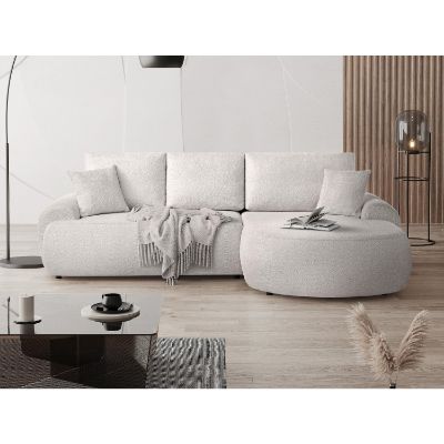 Coltar fix dreapta L crem Teddy
