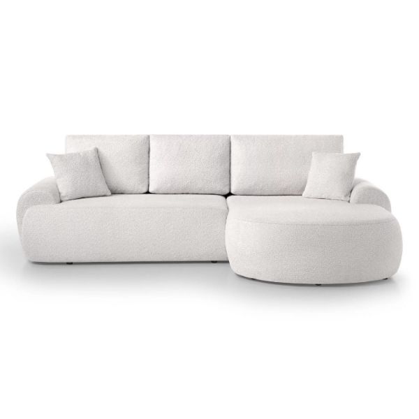 Coltar fix dreapta L crem Teddy