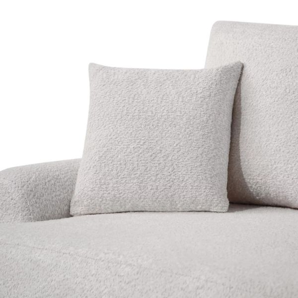 Coltar fix dreapta L crem Teddy