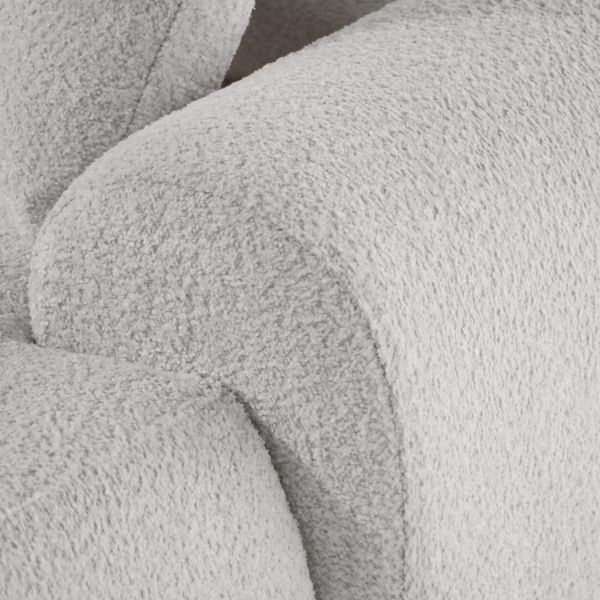 Coltar fix dreapta L crem Teddy