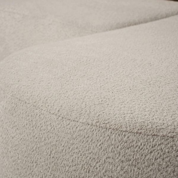 Coltar fix dreapta L bej deschis Teddy