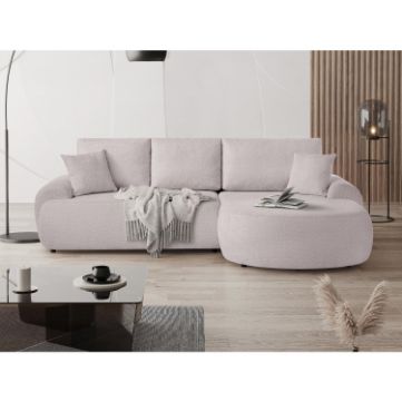 Coltar fix dreapta L roz deschis Teddy