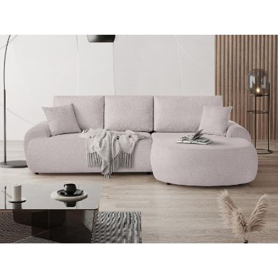 Coltar fix dreapta L roz deschis Teddy