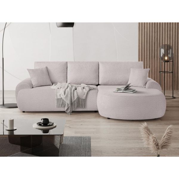 Coltar fix dreapta L roz deschis Teddy
