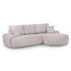 Coltar fix dreapta L roz deschis Teddy