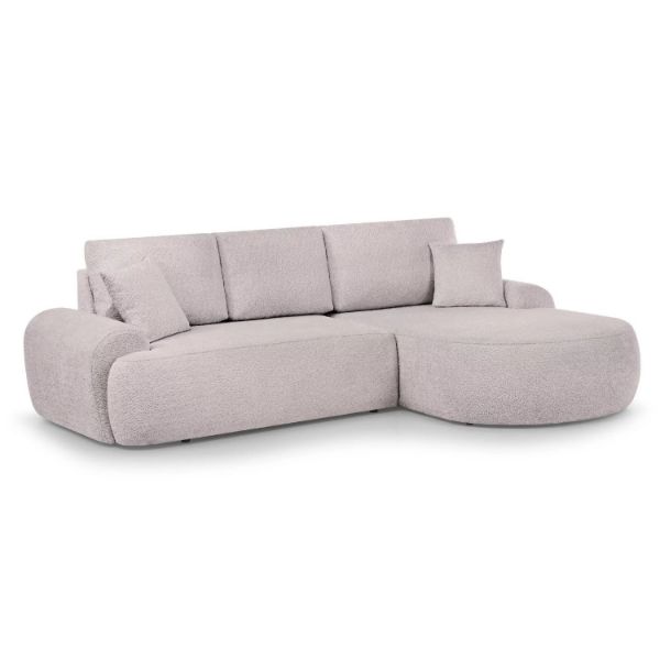 Coltar fix dreapta L roz deschis Teddy