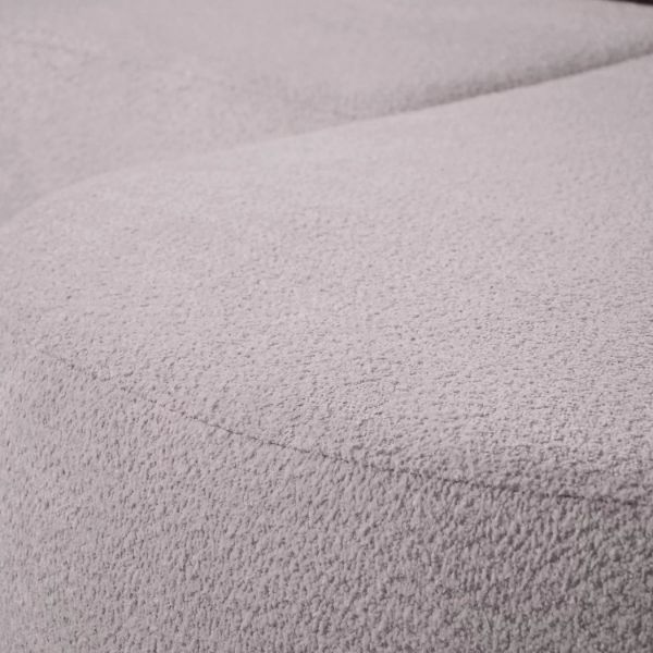 Coltar fix dreapta L roz deschis Teddy