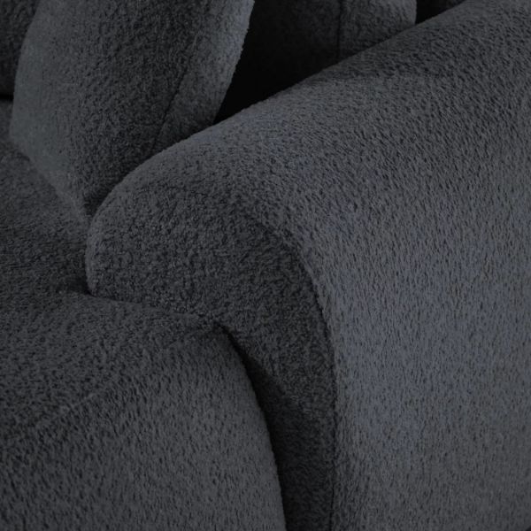 	Coltar fix dreapta L antracit Teddy
