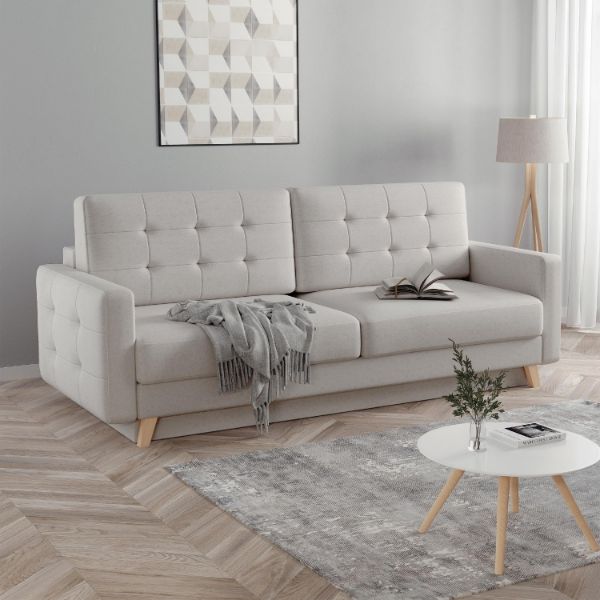 Canapea extensibila 3 locuri bej Vegas
