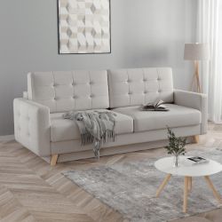 Canapea extensibila 3 locuri crem Vegas