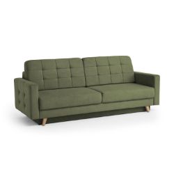 Canapea extensibila 3 locuri verde olive Vegas
