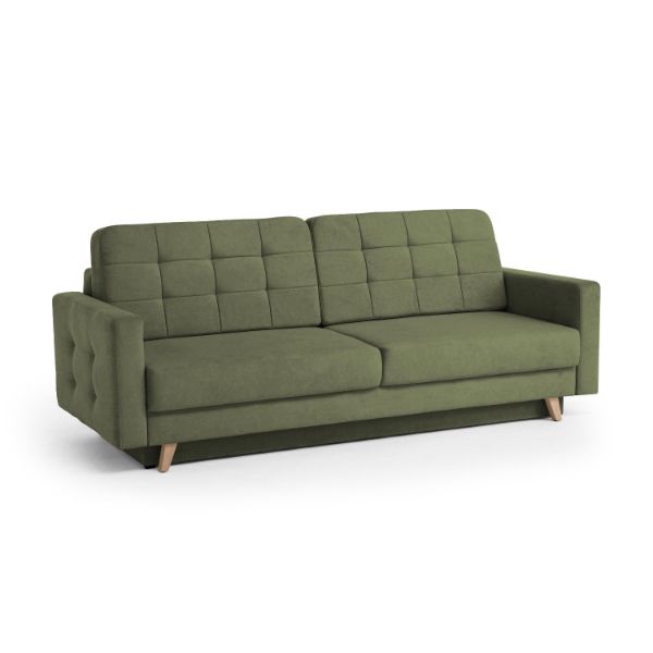 Canapea extensibila 3 locuri verde olive Vegas