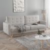 Canapea extensibila 3 locuri gri deschis Vegas