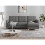 Coltar extensibil universal 3 locuri gri inchis Vegas