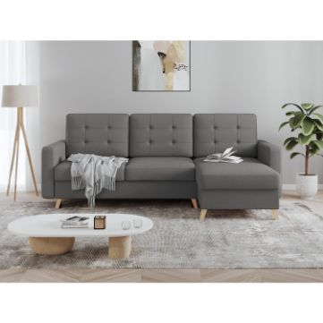 Coltar extensibil universal 3 locuri gri inchis Vegas