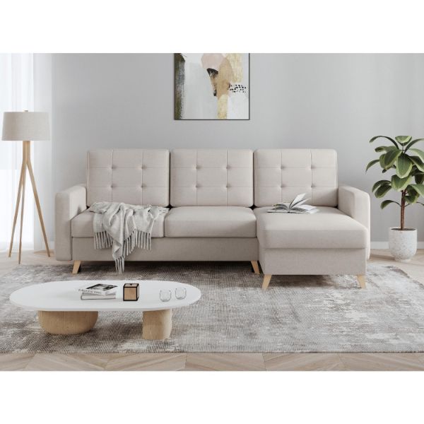 	Coltar extensibil universal 3 locuri crem Vegas