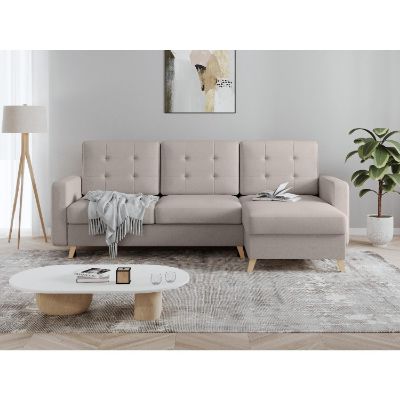 	Coltar extensibil universal 3 locuri bej Vegas