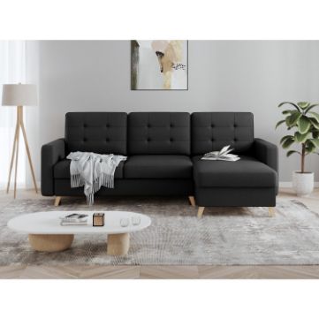 Coltar extensibil universal 3 locuri negru Vegas