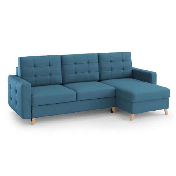 Coltar extensibil universal 3 locuri albastru Vegas