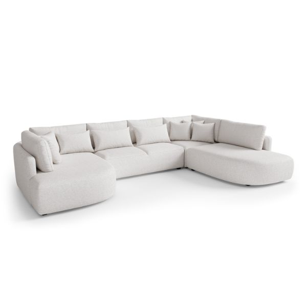 Coltar fix cu forma U crem Jacobs