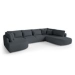 Coltar fix forma U negru Jacobs