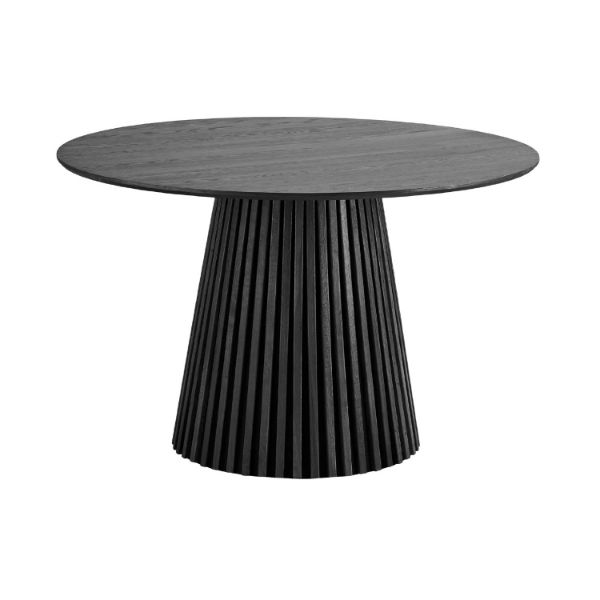 Masa rotunda fixa 140 cm negru Olaf