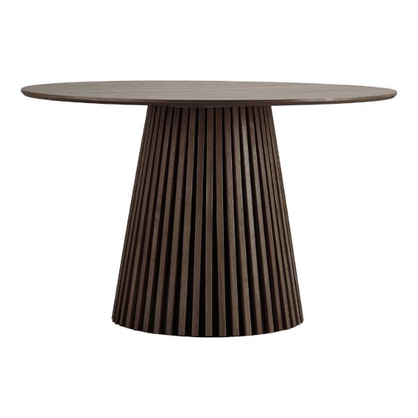 Masa rotunda fixa 140 cm stejar afumat Olaf