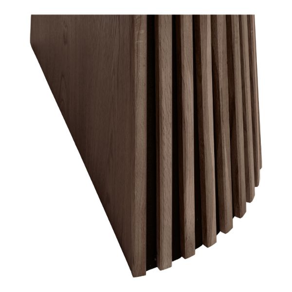 Masa rotunda extensibila 120/200 cm stejar afumat Olaf