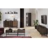 Bufet 2 usi, 4 sertare, decor stejar afumat/negru Piemonte 