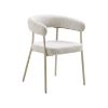 Scaun tapitat cu brate sand/gri casmir Trivio