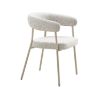 Scaun tapitat cu brate sand/gri casmir Trivio