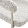Scaun tapitat cu brate sand/gri casmir Trivio