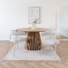 Scaun tapitat cu brate sand/gri casmir Trivio