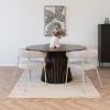 Scaun tapitat cu brate sand/gri casmir Trivio