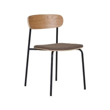 Scaun tapitat maro/negru Estepona
