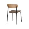 Scaun tapitat maro/negru Estepona