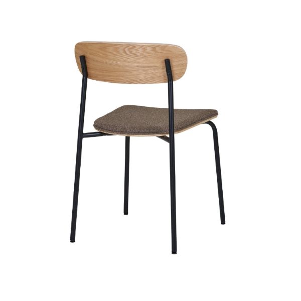 Scaun tapitat maro/negru Estepona