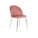 Scaun tapitat roz/auriu Geneve