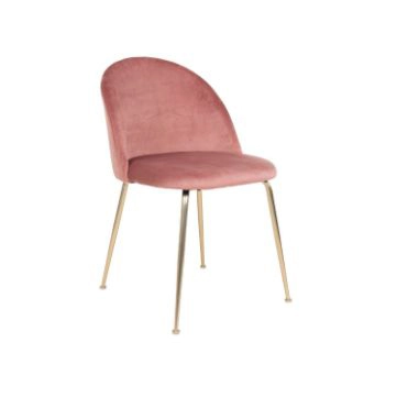 Scaun tapitat roz/auriu Geneve