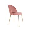 Scaun tapitat roz/auriu Geneve